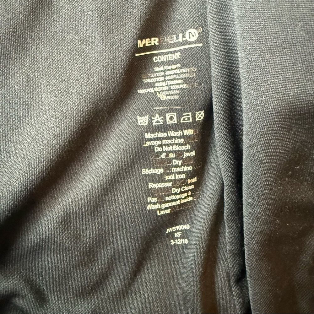 Merrell Opti-Wick Full Zip Light Jacket Sweatshirt Black Brown Grey Womens L - Picture 7 of 10